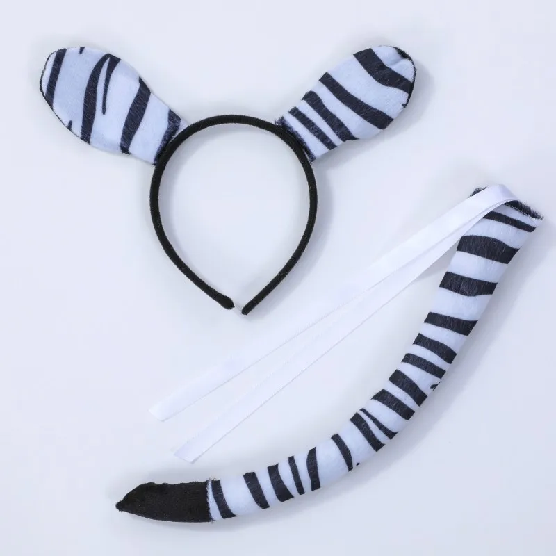 thumbnail image 1 of Disfraz de Halloween para niños, disfraz de animal con temática de bosque, jirafa, vaca, tigre, leopardo, estampado de cebra, vestido de tutú para fiesta de cumpleaños de niñas, 1 of 5