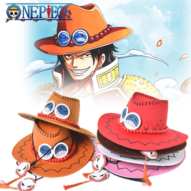 ONE Anime PIECE Portgas D Ace Hat Cosplay Adult Unisex Cap Cartoon Costume  Accessories Xmas Gift