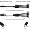 DC5.5×2.5mm Power Splitter Cable 1 Tow 2/3/4/5/8/10 Power Splitter for 19V 24V Surveillance Camera/Router Equipment DC Cable 3