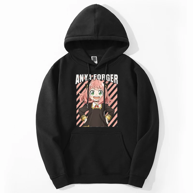 

SPY X FAMILY Japan Anime Hoodies Sweatshirts Men Spy Family Anya Forger Harajuku Streetwear Casual Fashion Loose Sudaderas Hoody