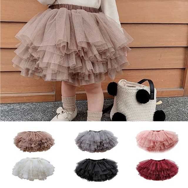 Jupes tutu de Noël pour petites filles, tulle moelleux noir, robe