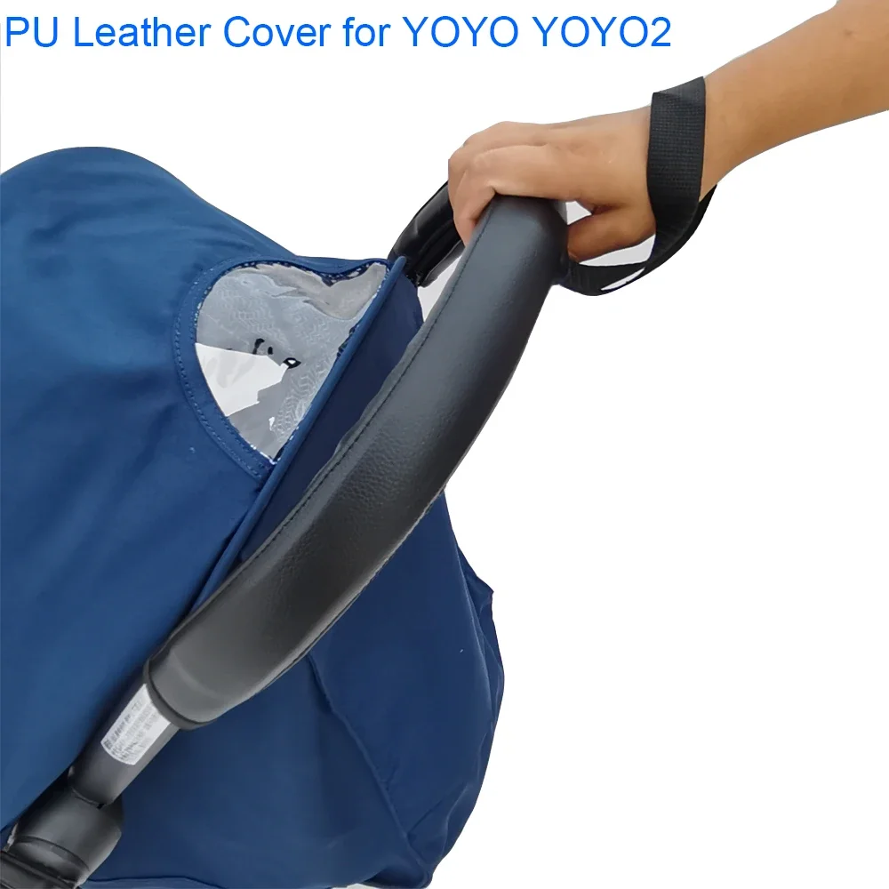 Stroller Leather Cover Baby Stroller Accessories PU Leather Protective Case Cover of Armrest and Handle for Babyzen Yoyo Yoyo2 Stroller