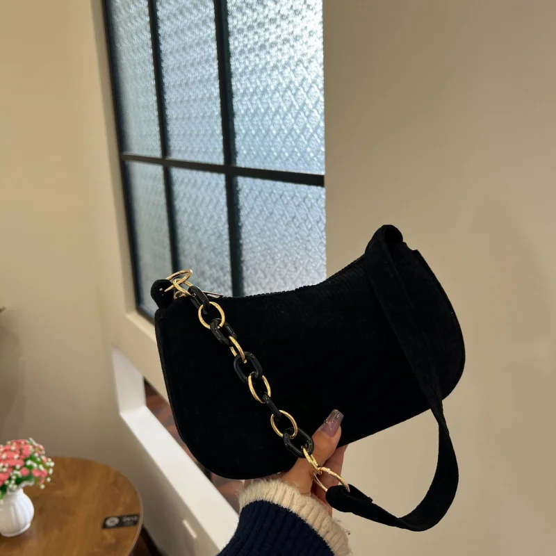2025 New Summer New Women's Bag Fashion Nylon Shoulder Bag Women's Korean Edition Small Bag Underarm Bag