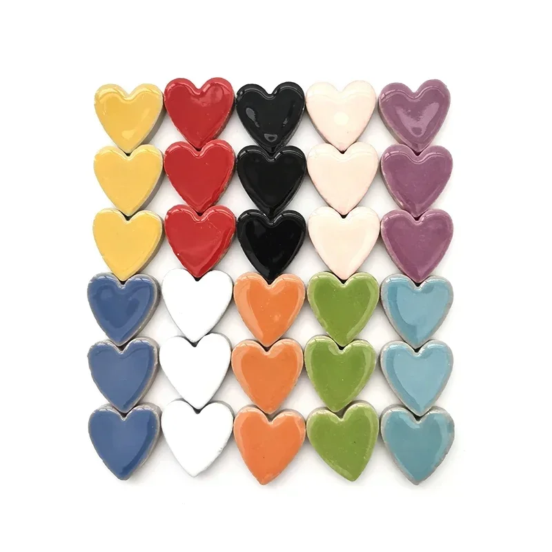 Heart-Shaped Porcelain Mosaic Tiles 6