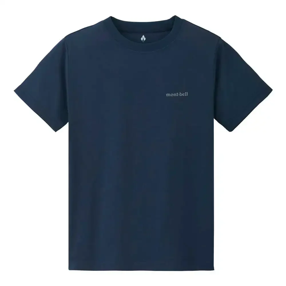 2025 New Cotton T-shirt Montbel Sports Quick-drying Sunscreen Solid Color Printed Small Logo Short Sleeve 2