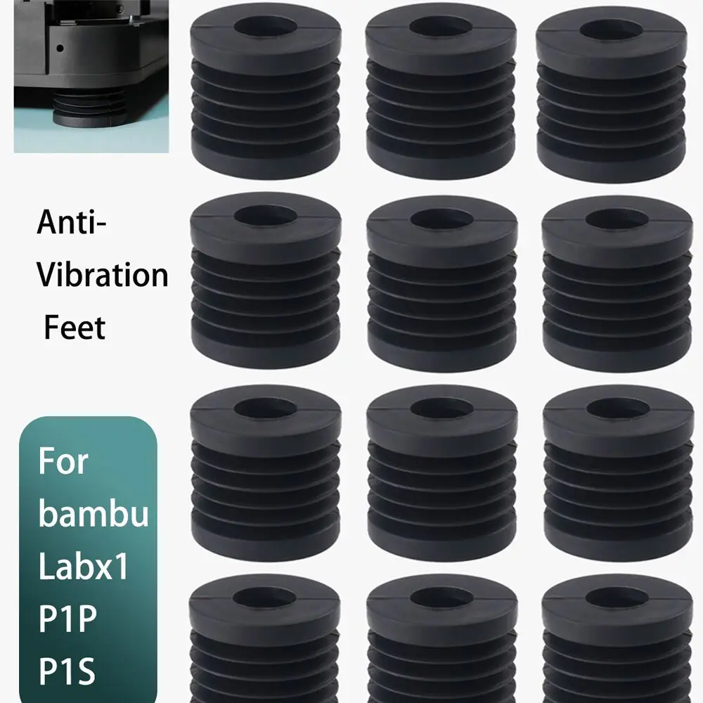 

Anti Vibration Feet For Bambu Lab 3D Printer For Bambu Lab X1 Series And P1P Universal Rubber Foot Anti-slip Rubber Shock Pad