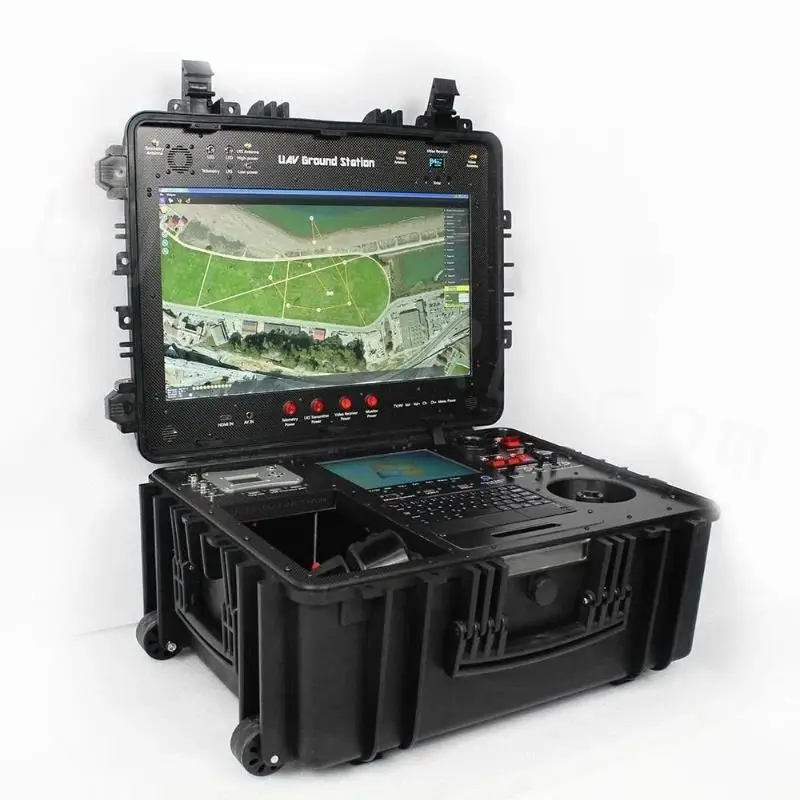 See15fb08721f40c2bc3493efbe9b2665G 20KM WINDBOX OPUAV GCS Mission Planner Ground Control Staton Dual Joysticks HD verion for RC airplanes drones helicopter
