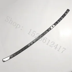 Enhanced Rear Bumper Protector Sill Trim Sticker (Silver)