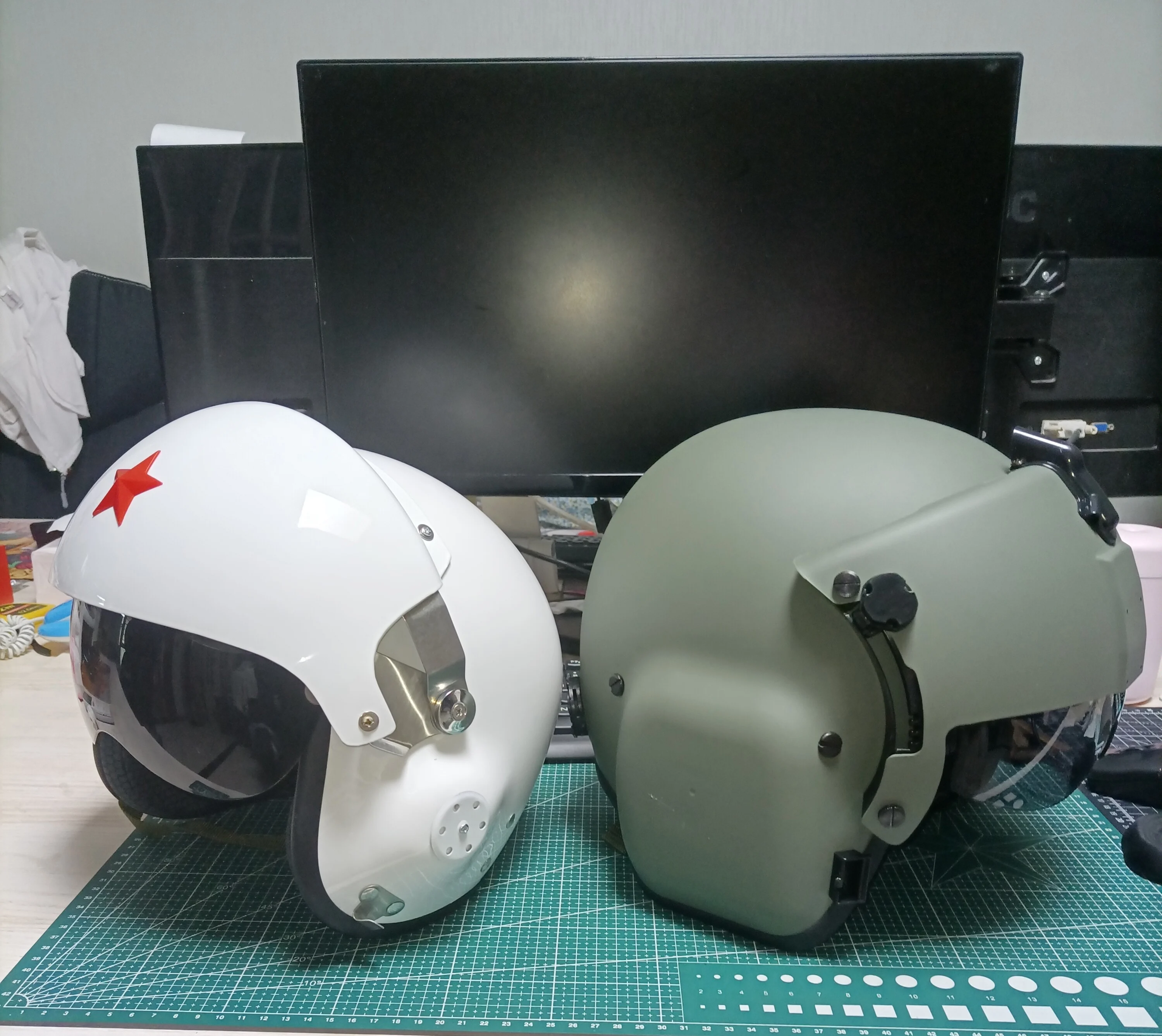 航空フライトヘルメット、二段作業用ヘルメット、Hgu-56、パイロット 