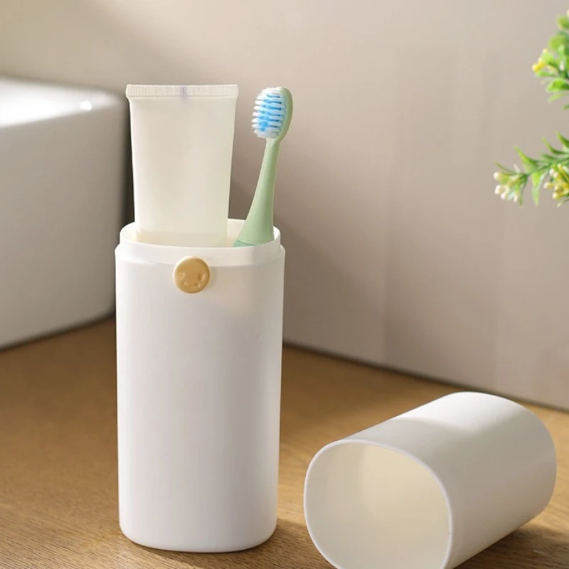 Mouthwash Cup Portable Toothpaste Toothbrush Case For Home Travel Camping School Bathroom Tumblers_voghion.com