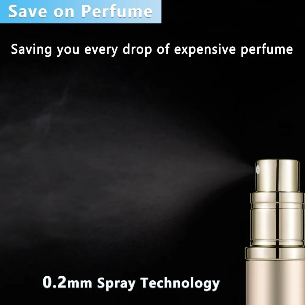 Refillable Perfume Spray Travel Bottle 3-piece Set 5ml Leak-proof Luxury Travel Perfume Bottle, Portable Sprayer