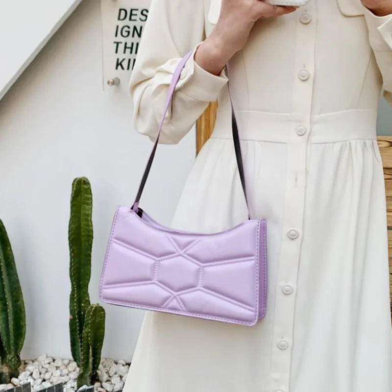 Spring Autumn Women Small Square Bags 2022 Fashion New Shoulder Bag Popular Women Ruched Vintage Handbag