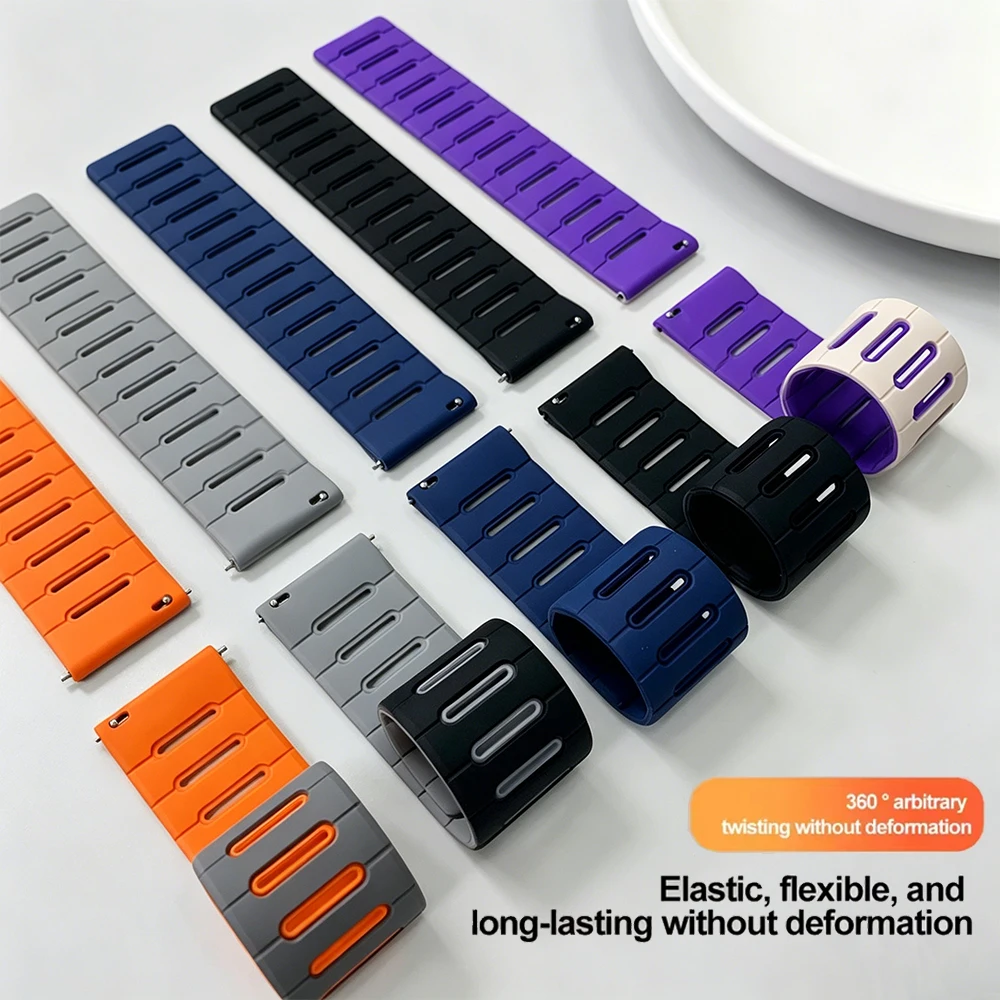 Magnetic Loop Silicone Watch Band - Soft Strap 20mm/22mm