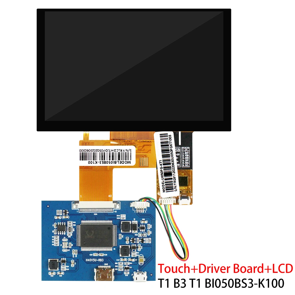 ȣ Ϳ ġ ũ 1000 Ʈ, HDMI , ips , BI050BS3-K100 RGB TFT HD, 800*480 ػ, 5 ġ
