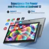 Global Version Super 14.1 inch Tablet PC 12+256GB Android 12.0 4G LTE Phone Call IPS Kids Pads 2 In 1 Tablets Laptop Play Store 3