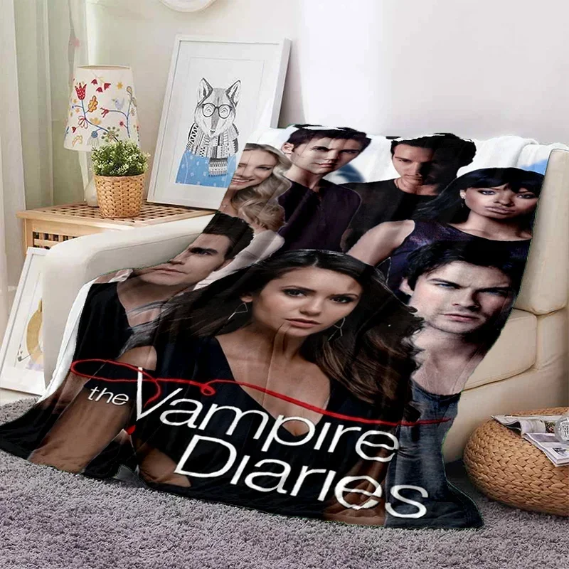Description Picture 2 of itemThe Vampire Diaries Damon Salvatore Soft Flannel Blanket for Beds Bedroom Sofa Picnic,Throw Blanket for Outdoor Leisure Nap Gift