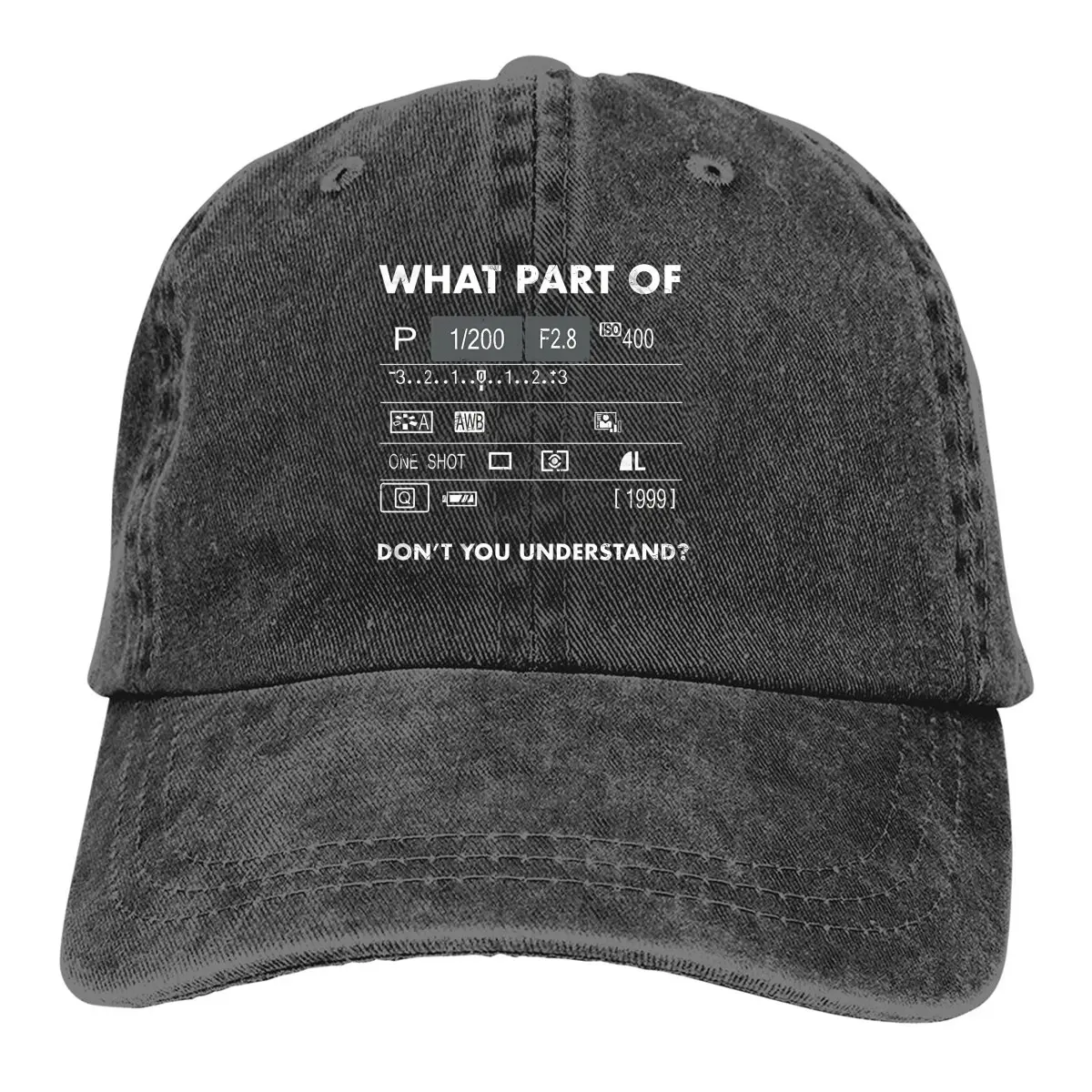 

DSLR LCD Screen Lens Aperture Baseball Caps Peaked Cap Photographer Camera Patent Sun Shade Cowboy Hats for Men Trucker Dad Hat