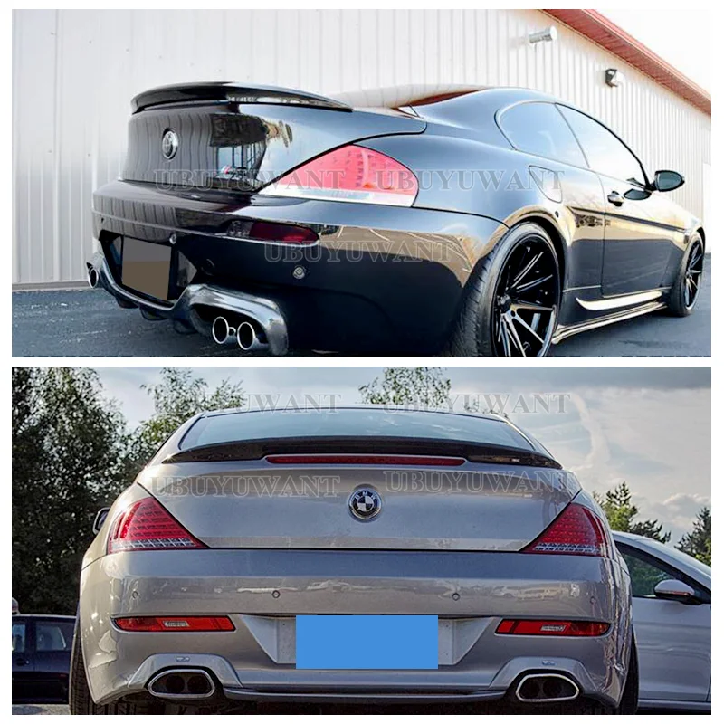 

Спойлер для BMW 6 серии E63, не для E64 04-09, материал из углеродного волокна, заднее крыло, заднее крыло, автомобильный Стайлинг