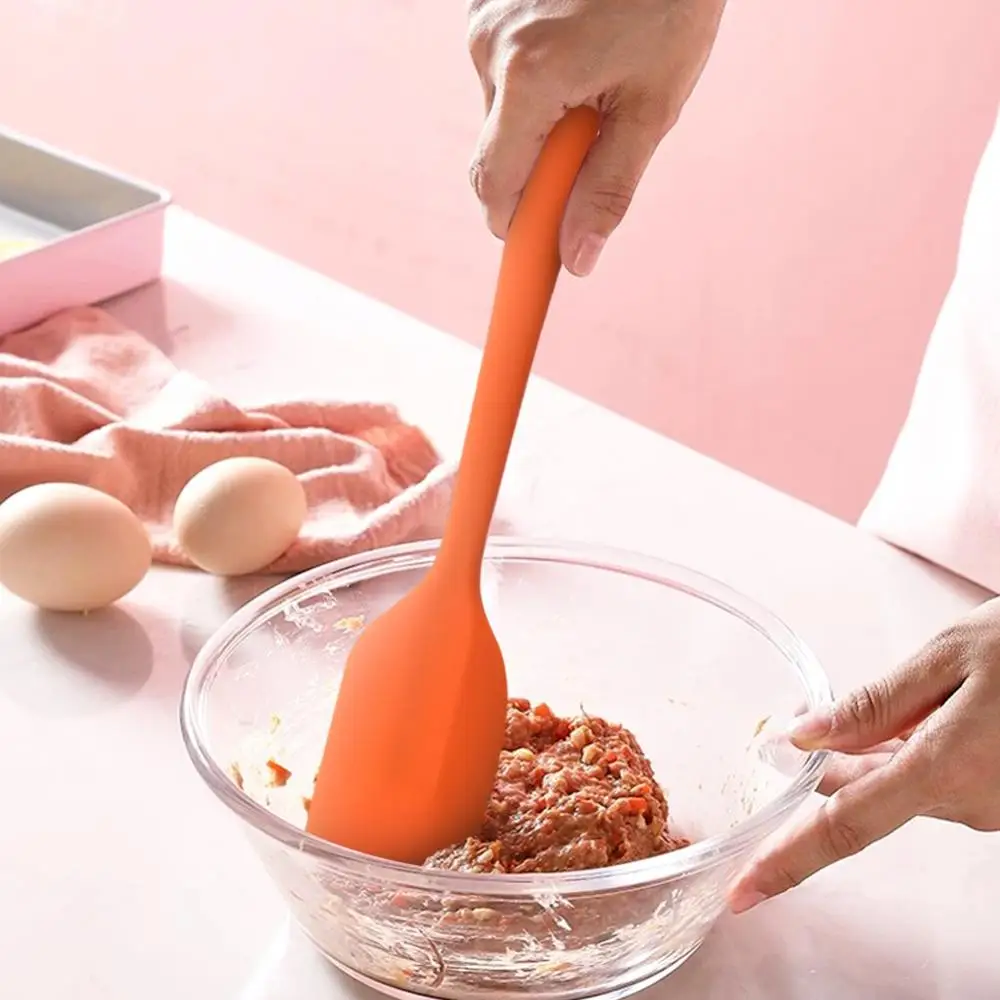 Silicone Kitchen Utensils Kitchen Utensils Silicone Spatula Baking Spatula 1pcs Kitchen Silicone Cream Butter Cake Spatula Mixing Batter Scraper Brush Butter Mixer Cake Brushes Baking Kitchen Tools