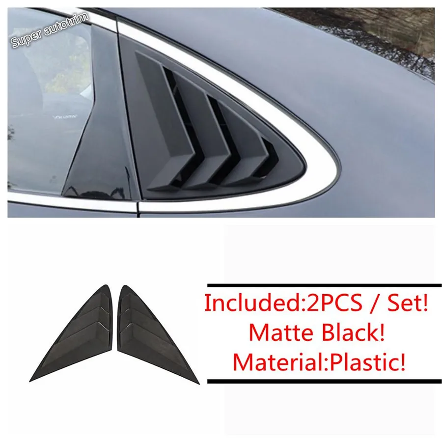 Door Side View Wing Mirror Ox Horn Rear Window Louver Shutter Cover Trim For Hyundai Sonata DN8 2020 - 2023 Accessories Exterior