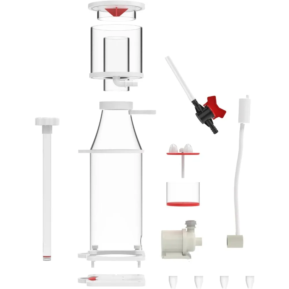 Aquarium in-Sump DC Protein Skimmer, with Controllable DC Pinwheel Pump for Up to 50-100Gal Reef Tank (N100 Plus) 5