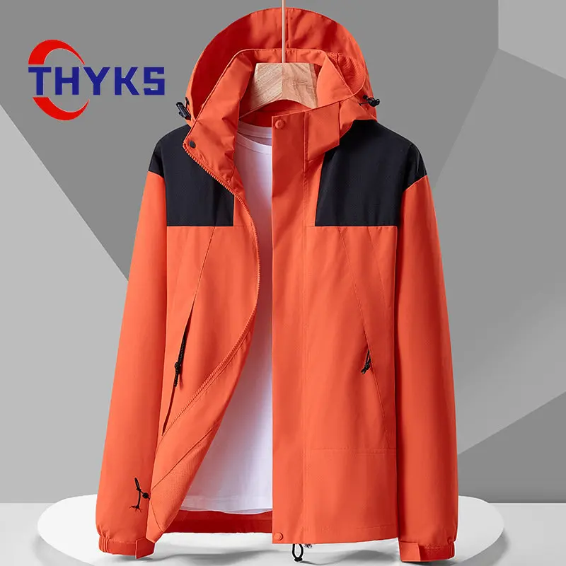 

2023 Spring Men's Hiking Jackets Single-layer Thin Rush Coat Outdoor Breathable Warm Windproof Climbing Men Waterproof Jacket