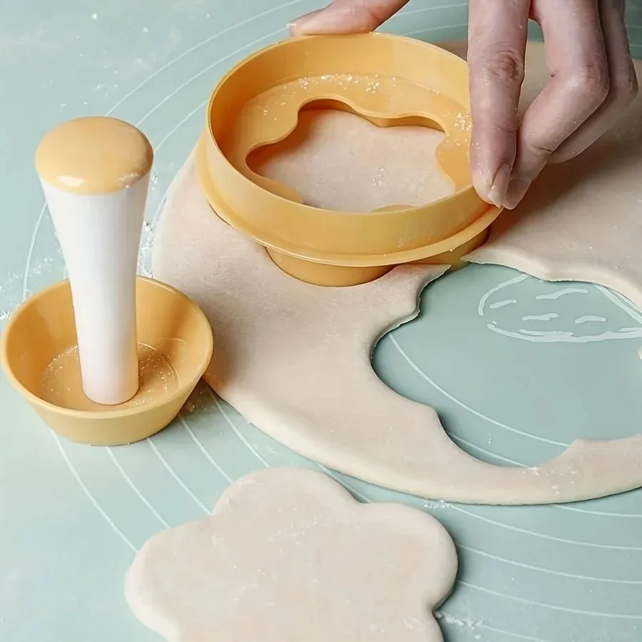 Flower-Shaped Pastry Dough Tamper & Cutter Set – Creative Cake, Cup, Biscuit, and P... - SKU DTCS1846 - UGI Packaging