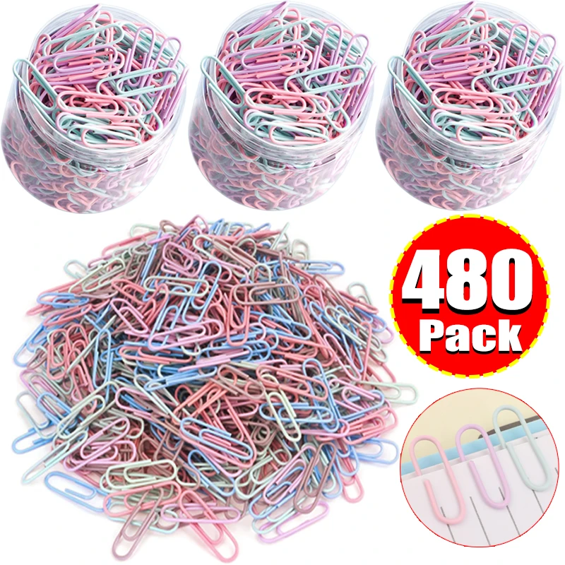Colorful Metal Paper Clips Set 1