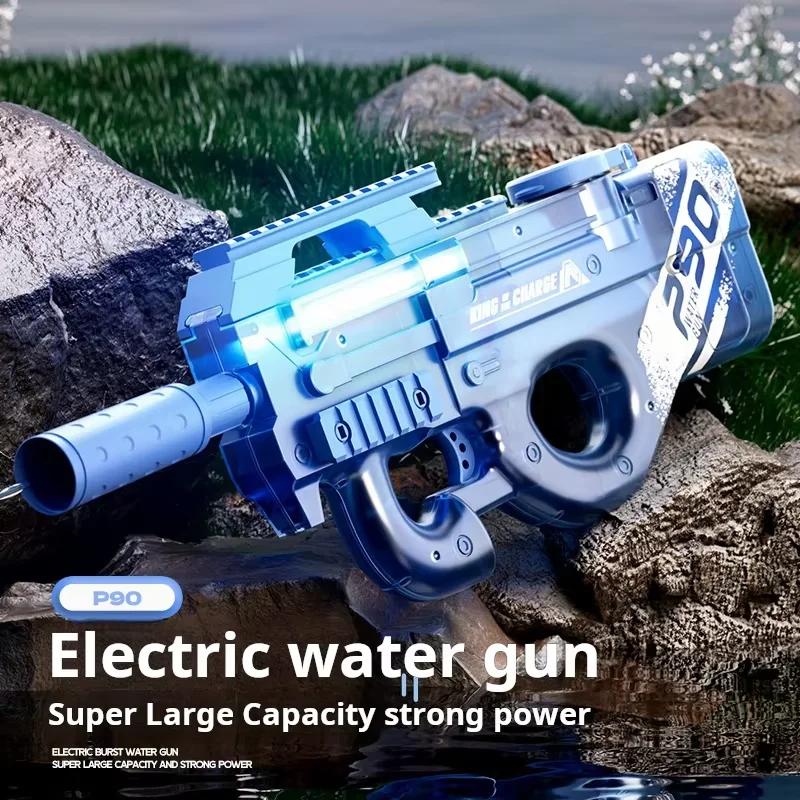 Electric Water Gun Toy Large Capacity P90 AUG Automatic High-Tech Outdoor Summer Beach Swimming Pool Shooting Water Toy for Kid