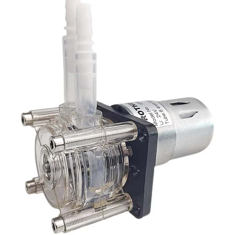 

Перистальтический насос с большим потоком, простая установка, перистальтический насос 12 В/24 В, дозирующий насос, вакуумный насос плоского типа 500 мл/мин