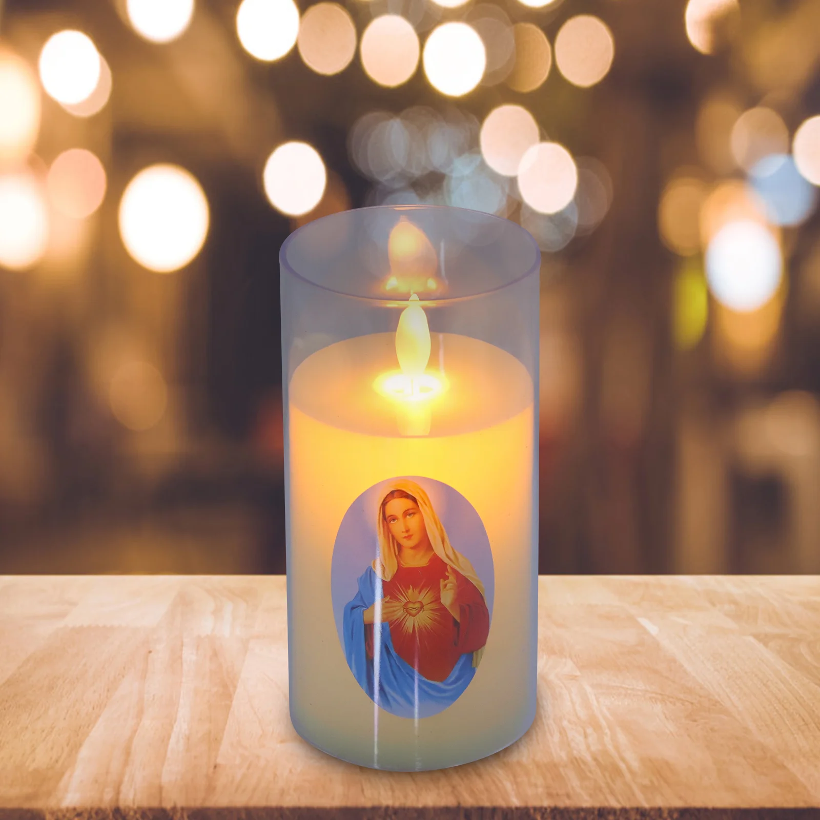 

Prayer Led Simulation Small Night Light Virgin Mary