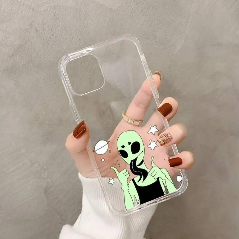Aesthetics Cartoon Alien Space Phone Case