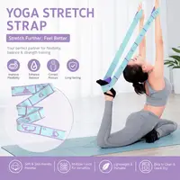 Yoga Stretching Belt Dance Stretching Band Elastic Yoga Resistance Bands Elastic Portable Pilates Pull Strap Belt Fitness Sport