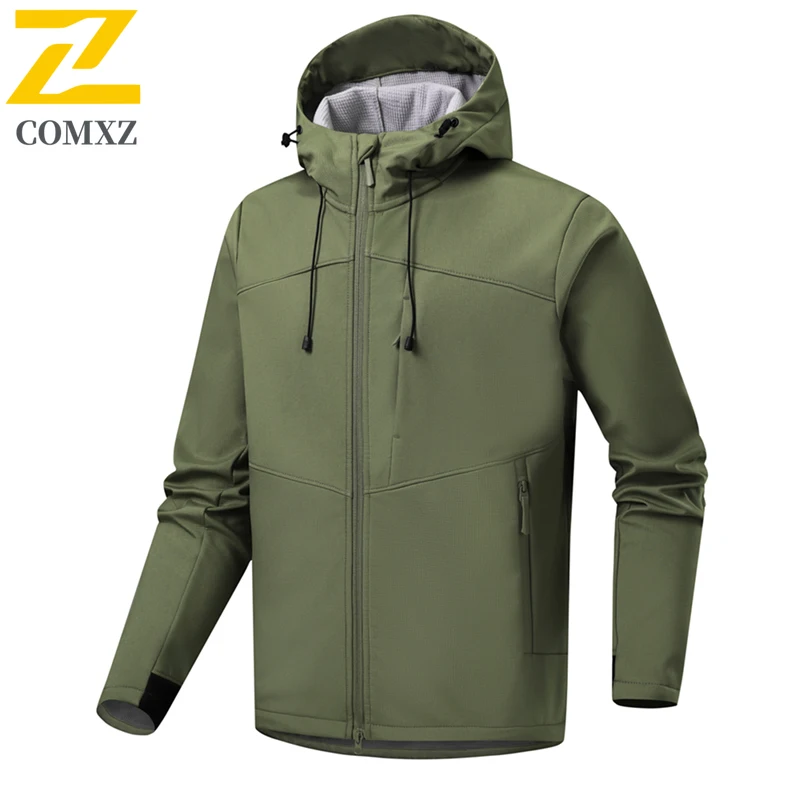 EiAO Jacket Softshell  Men Women Windproof Waterproof Breathable Thermal Outdoor Coat for Hiking Camping Fishing Mountaineering
