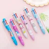 4 Piece Stationery 6 Color Unicorn Pens Multicolor Ballpoint Pen Multifunction Creative Kids Pen 2