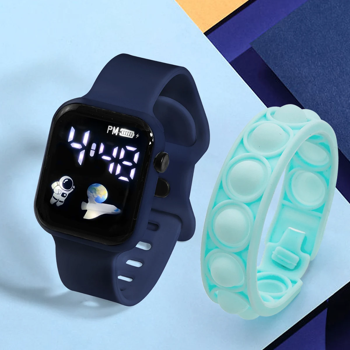 ساعة رياضية إلكترونية للأطفال ، سوار بسيط وعصري ،...