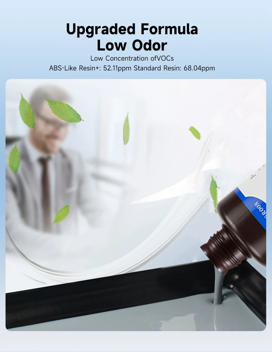 KINGROON 3D-Harz 10KG Standard /ABS-ähnlich /Wasserwaschbar 405nm Hochpräzises UV-Harz für Anycubic Elegoo LCD SLA DLP Drucker – Detail 14