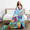 N-Numberblocks-s Cartoon Blankets Flannel Summer Air Conditioning Anime Multi-function Warm Throw Blanket for Sofa Bedspreads 3