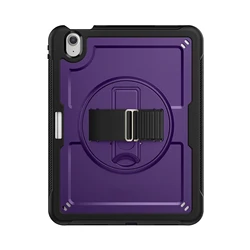 Universal iPad Case with Three Proofings & Holder - Premium Protection for Pro 11 M4 M5 (Deep Purple)
