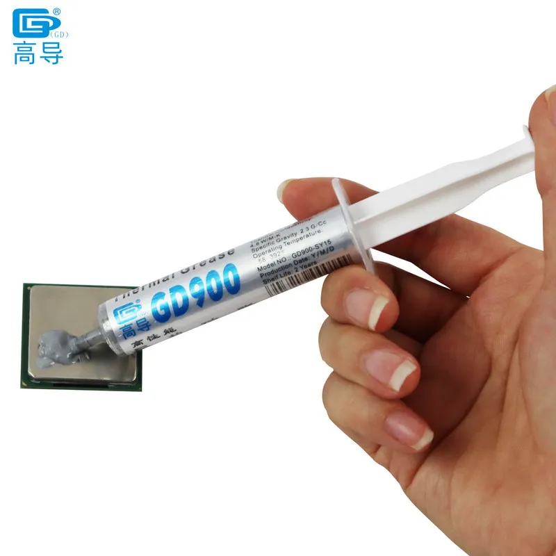 Composto Condutor Térmico do Dissipador de Calor do Emplastro da Pasta da Graxa do Elevado Desempenho Gd900 dos Gramas do Peso Líquido 15 30 para o Ssy do Cpu Gpu - Imagem 6