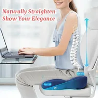 Memory Foam Hemorrhoid Seat Cushion Hip Support Orthopedic Pillow Office Chair Cushion Car Seat Wheelchair Massage Pillow 2