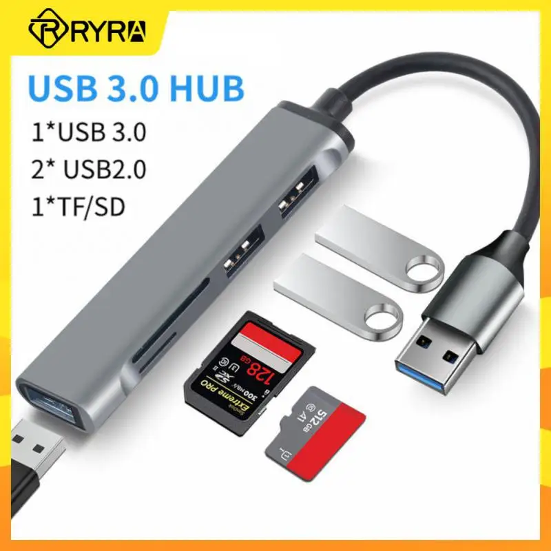 

RYRA Type C HUB High Speed USB 3.0 HUB Splitter Card Reader Multiport With SD TF Ports USB HUB For Macbook Computer Accessories