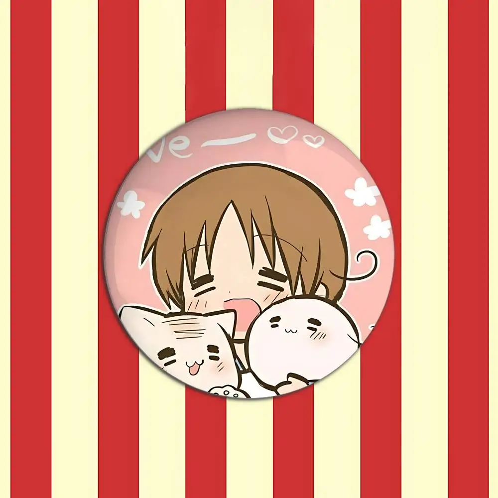Hetalia World Stars Anime Metal Badge Brooch