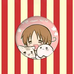 Hetalia World Stars Anime Metal Badge Brooch - 44x44mm (Z12)