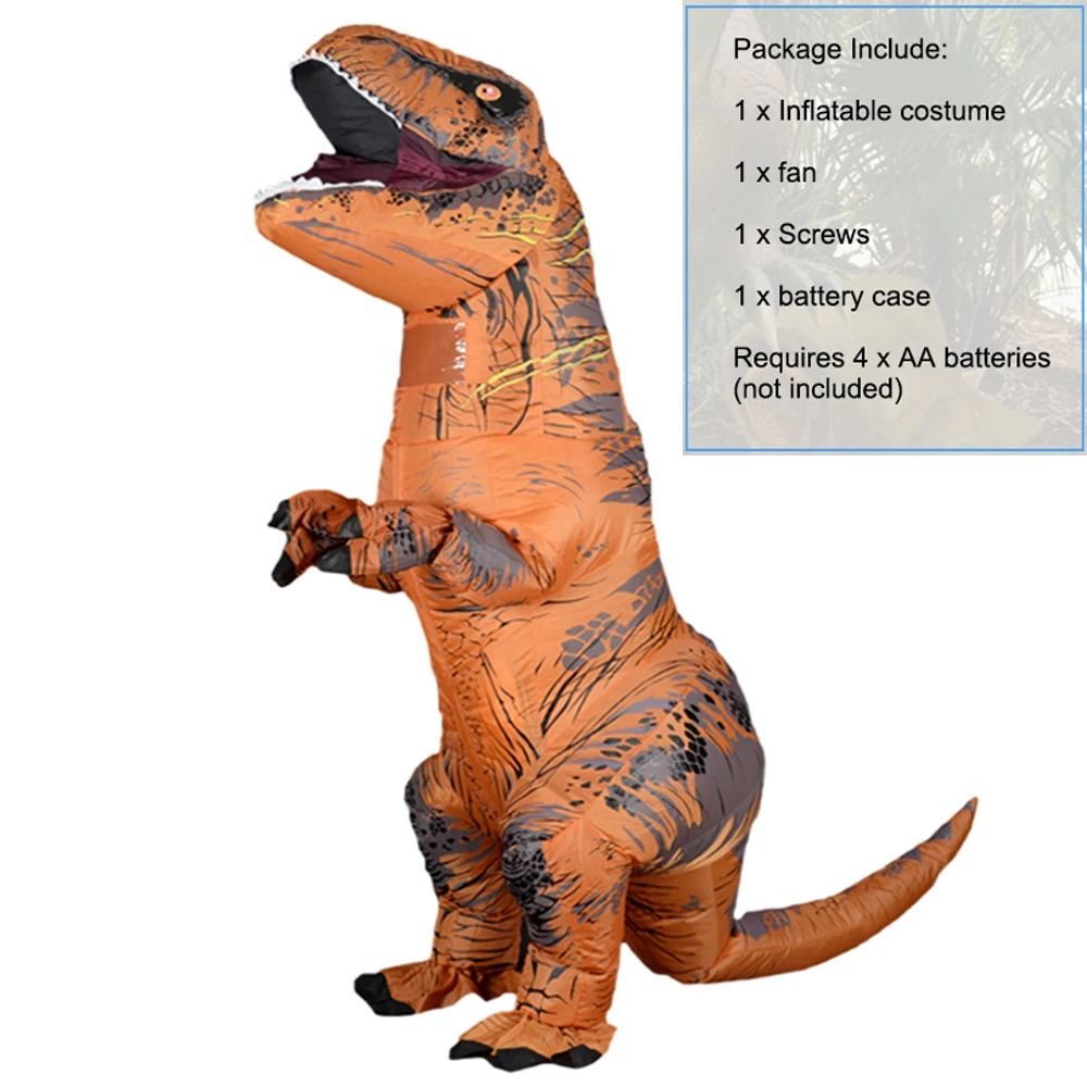 Traje Inflável T-rex Para Adultos Fantasia com Motorzinho - AliExpress