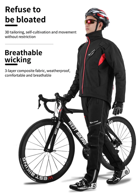 Rion Ciclismo Hombre Set Chaqueta de invierno Pantalones Cortavientos  Bicicleta Ropa Térmica Mtb Warm Gel Pad Maillot Ciclismo Hombre Para  Bicicleta @bugu