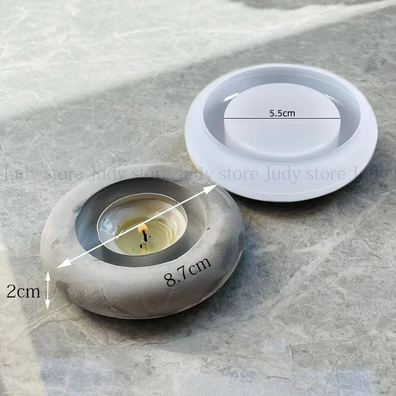 Vesaneae Lot De 2 Moules En Résine De Silicone, 12 Cm, Moules En Résine époxy Pour Plateau à