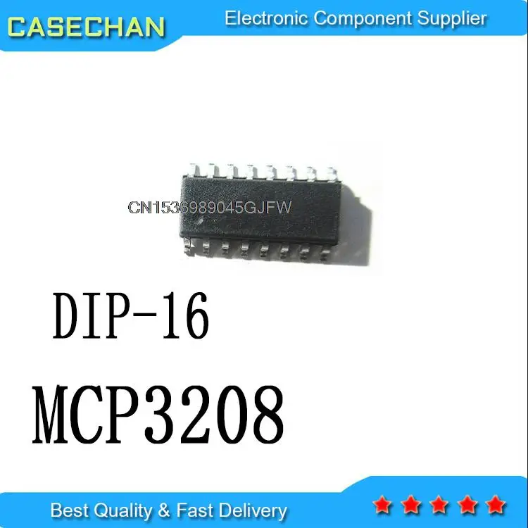 

1PCS New and Original MCP3208-CI/P MCP3208 - CI / P DIP-16 MCP3208