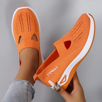 Women's summer breathable mesh flat shoes，women's shoes，casual sneakers shoes, clearance free shipping 1