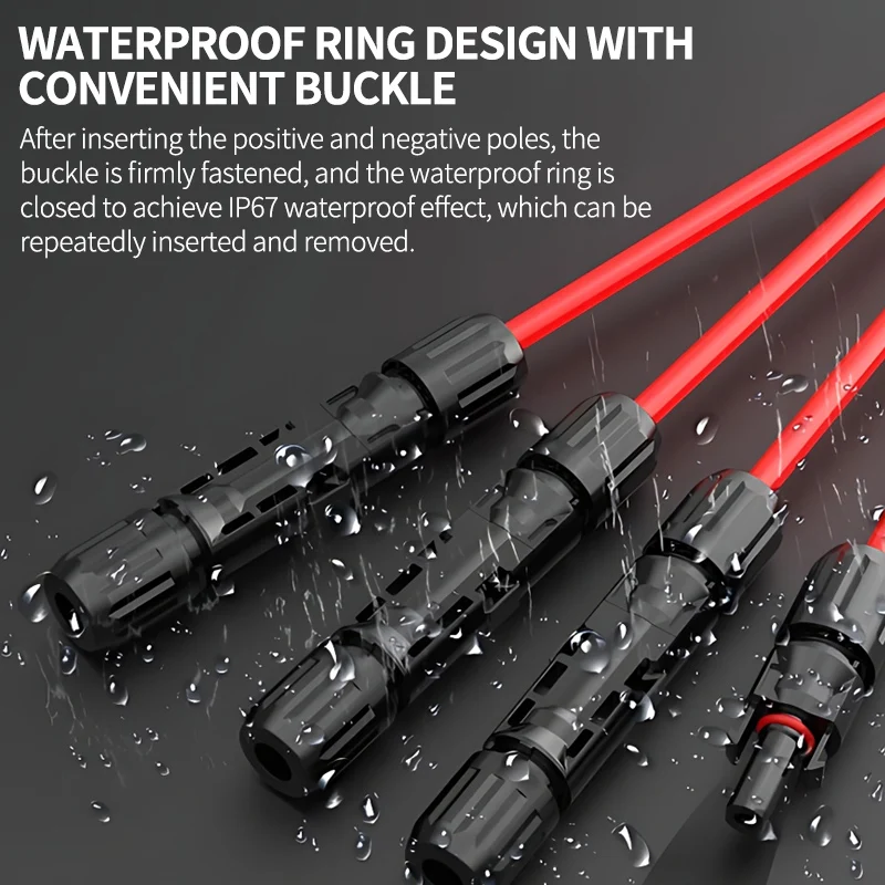 Solar Connector 400/200/100/10 Pcs Solar Connector PV Plug 1000V DC 30A Connectors Kit for Photovoltaic PV/MC Cable 2.5/4/6mm&sup2; ethernet network plug,network cable connector,ethernet cable connector,electrical terminal connector